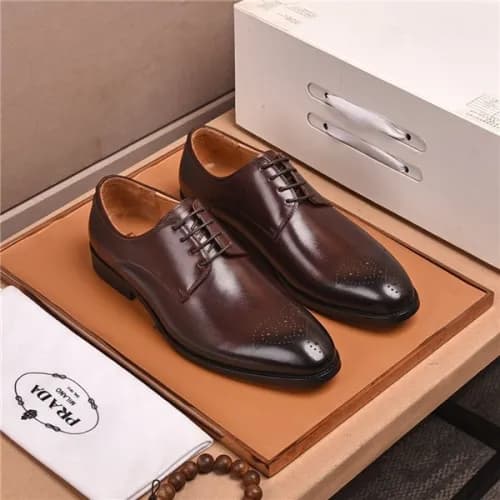 Prada 2020 Men's Leather Oxford Shoes - 프라다 2… - 1