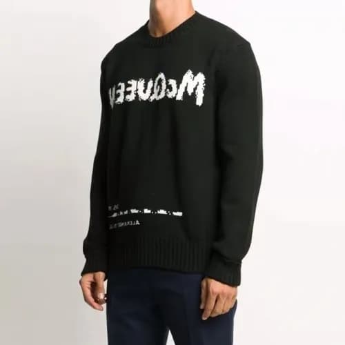 Alexander McQueen Mens Crew -neck Sweaters - 알렉산더 … - 1