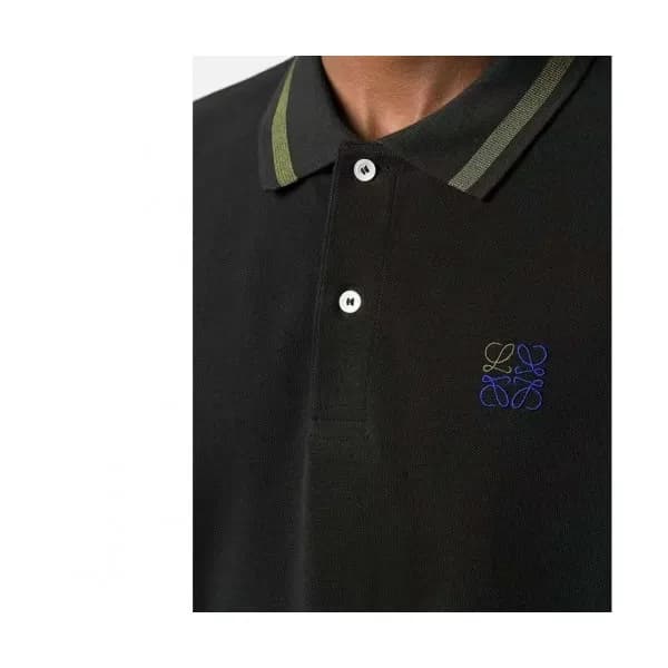 [로에베]Loewe 2021 Mens Logo Short Sleeved Polo Tshir… - 1