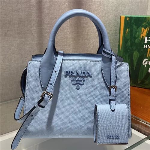 [프라다]Prada 2021 Monochrome Safiano Leather Tote Sh… - 1