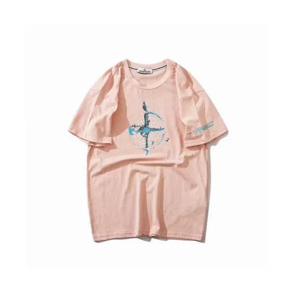 Stone Island Mens Crew-neck Cotton Short Sleeved … - 1