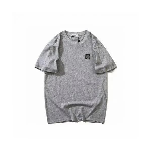 Stone Island Mens Crew-neck Cotton Short Sleeved … - 1