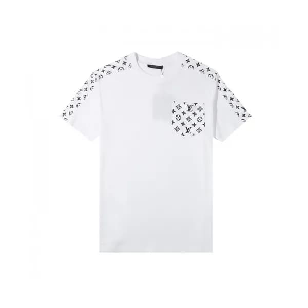 [매장판]Louis vuitton Mm/Wm Logo Short Sleeved Tshir… - 1