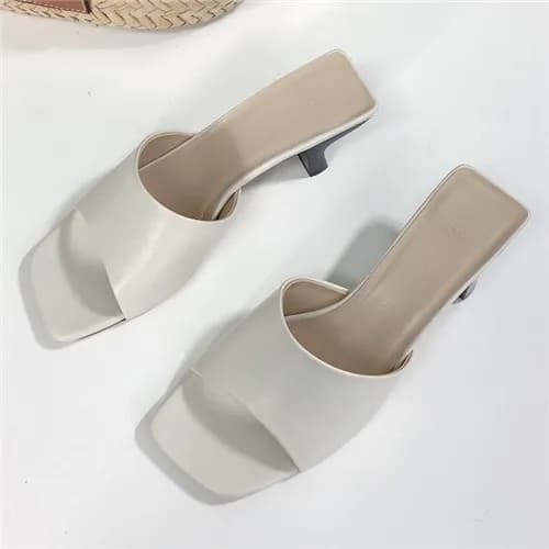 By Far 2021 Women's Leather High Heel Slipper,…