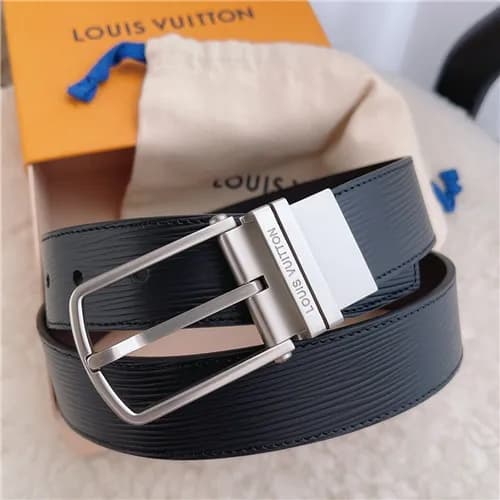 Louis Vuitton 2021 Men's Leather Belt,3.5cm,LO… - 1