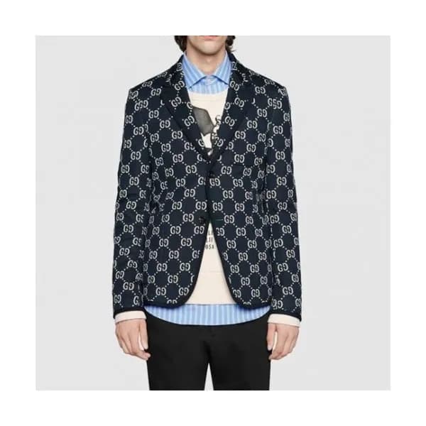 Gucci Mm/Wm Casual Logo Suit Jackets Navy - 구찌 20… - 1