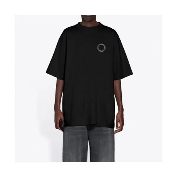 Balenciaga Mm/Wm Logo Cotton Short Sleeved Tshirt… - 1