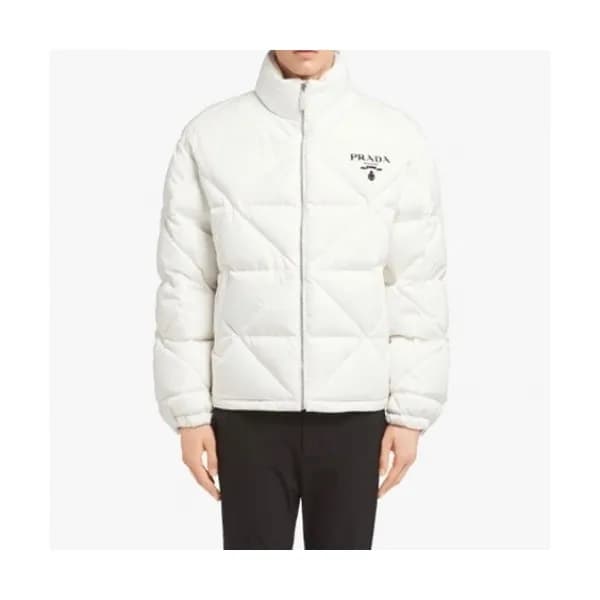 Prada Mm/Wm Logo Casual Duck Down Padding White -… - 1