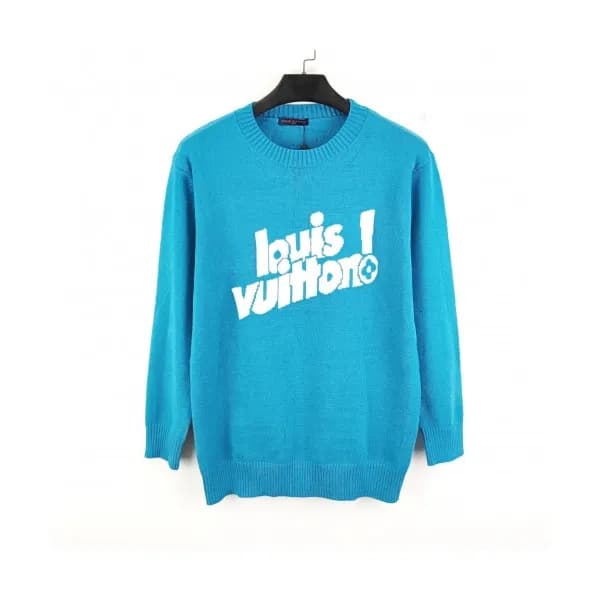 Louis vuitton Mens Casual Wool Sweaters Blue - 루이… - 1