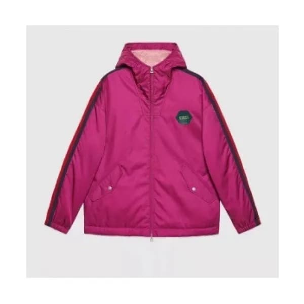 Gucci Unisex Casual Jackets Pink - 구찌 2021 남/녀 로고… - 1