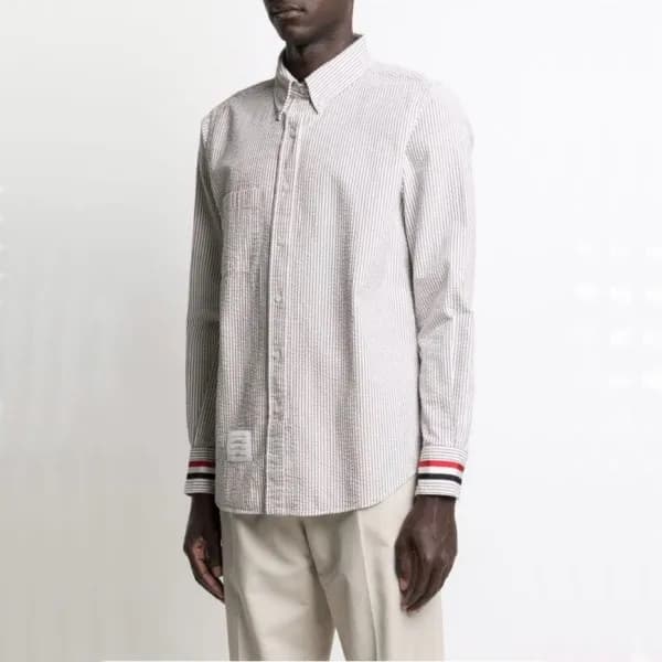 톰브라운 클래식 남성 그레이 셔츠 - Mens Gray Tshirts - tom01547x - 1