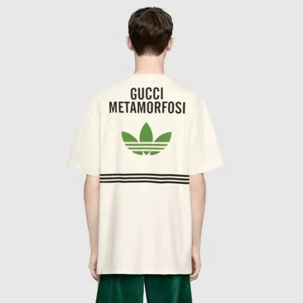 구찌 남성 크루넥 아이보리 반팔티 - Mens Ivory Tshirts - guc04691… - 1