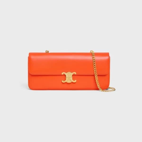 셀린느 여성 Triomphe 오렌지 숄더백 - Womens Orange Shoulder B… - 1