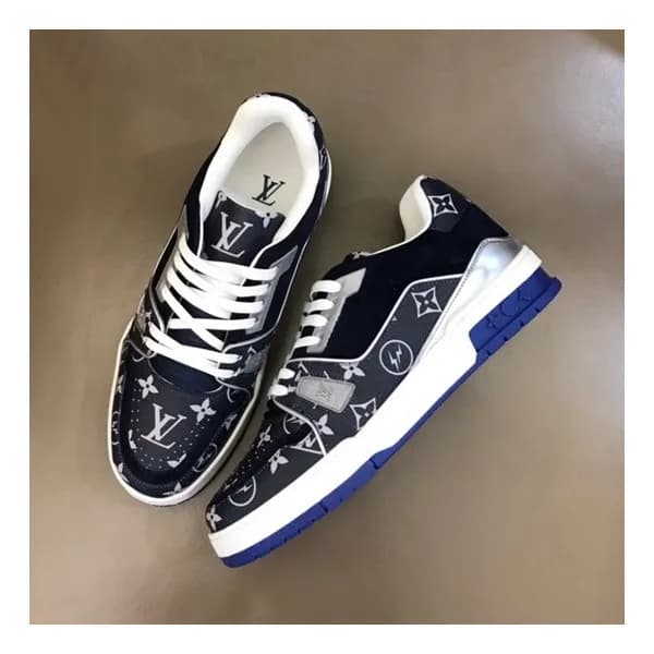 루이비통 남성 Trainer 블랙 스니커즈 - Mens Black Sneakers - lo… - 1