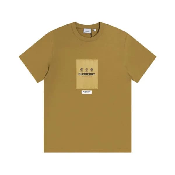 버버리 남성 카멜 크루넥 반팔티 - Mens Camel Tshirts - Bur04380x - 1