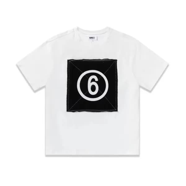 메종마르지엘라 남/녀 크루넥 화이트 반팔티 - Unisex White Tshirts - m… - 1