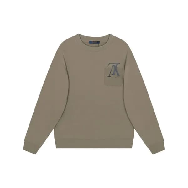 루이비통 남성 모던 그레이 맨투맨 - Louis vuitton Mens Gray Tshir… - 1