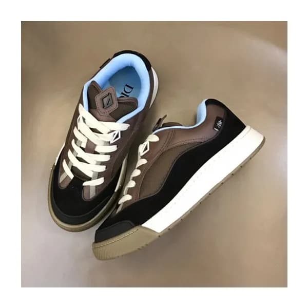 디올 남/녀 브라운 스니커즈 - Dior Unisex Brown Sneakers - dio… - 1