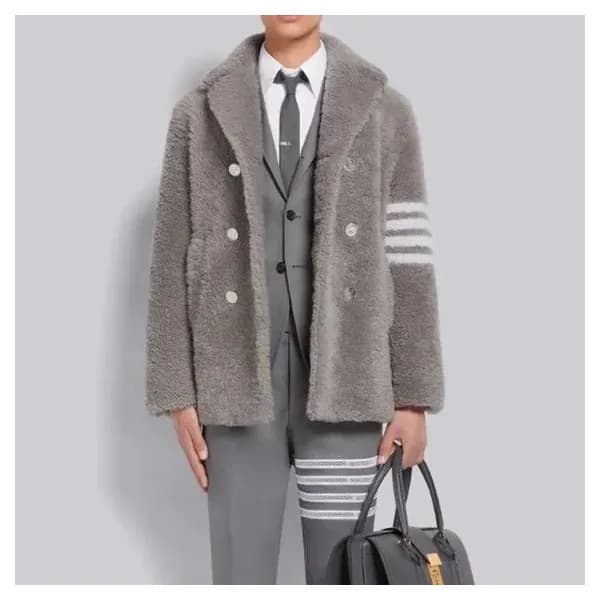 톰브라운 남성 그레이 자켓 - Thom Browne Mens Gray Jackets - t… - 1