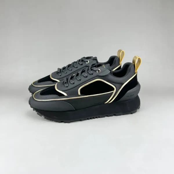 발망 남성 트렌디 블랙 스니커즈 - Balmain Mens Black Sneakers - … - 1