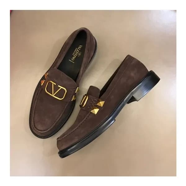 발렌티노 남성 브라운 로퍼 - Valentino Mens Brown Loafer - val… - 1