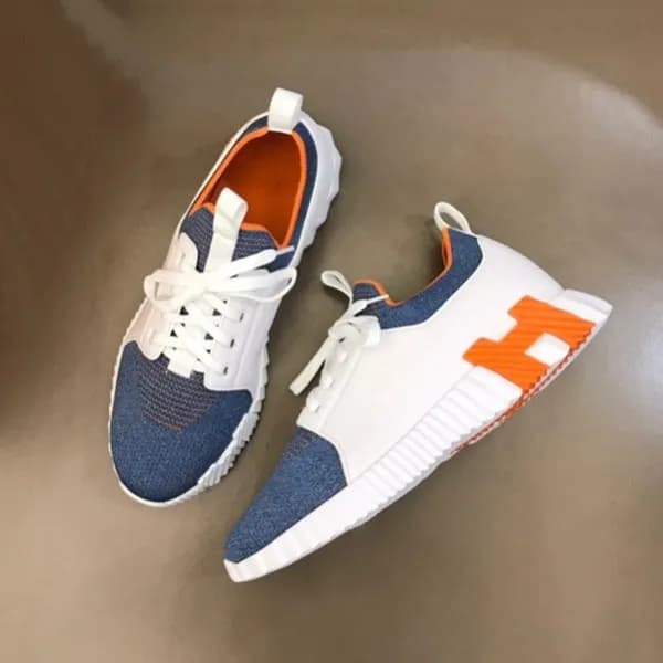 에르메스 남성 블루 스니커즈 - Hermes Mens Blue Sneakers - he63… - 1
