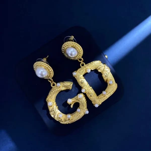 돌체앤가바나 여성 골드 이어링 - Dolce&Gabbana Womens Gold Earri… - 1