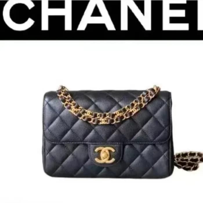 샤넬 여성 블랙 체인백 - Chanel Womens Black Cross Bag - ch4… - 1