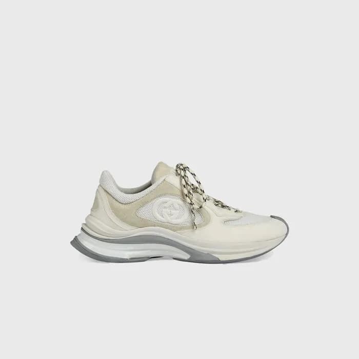 구찌 여성 런 화이트 스웨이드 스니커즈 【매장-160만원대】 - Gucci Womens W… - 1