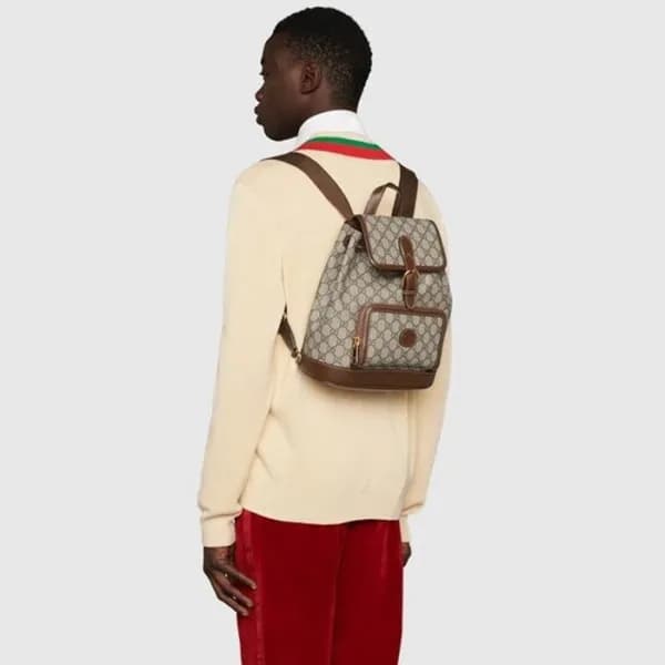 구찌 남/녀 GG 레트로 백팩 - Gucci Unisex GG Retro Backpack … - 1