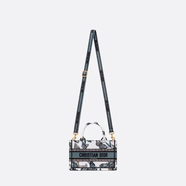 디올 여성 블루 미니 북토트 - Dior Womens Blue Mini Book Tote … - 1