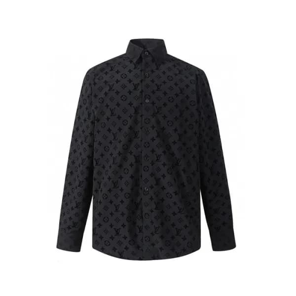 루이비통 남성 블랙 셔츠 - Louis vuitton Mens Black Shirts - … - 1