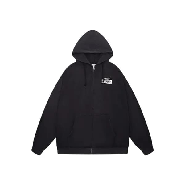 베트멍 남성 집업 후드티 - Vetements Mens Zip-up Hooded - vec… - 1