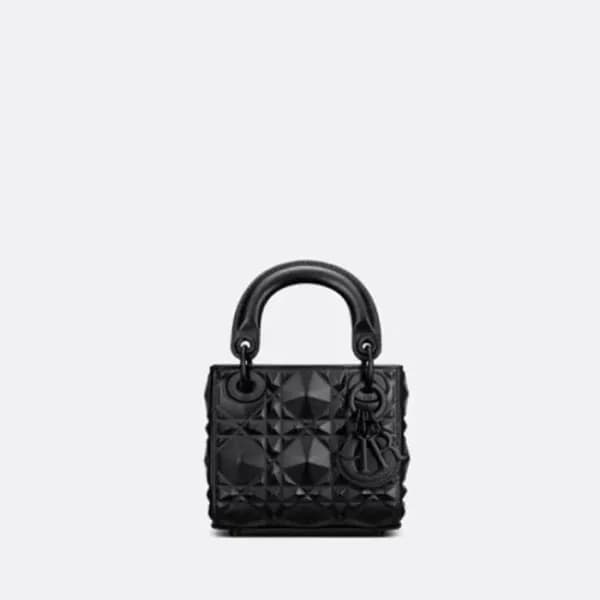 디올 여성 블랙 미니 레이디 백 - Dior Womens Black Lady Bag - d… - 1