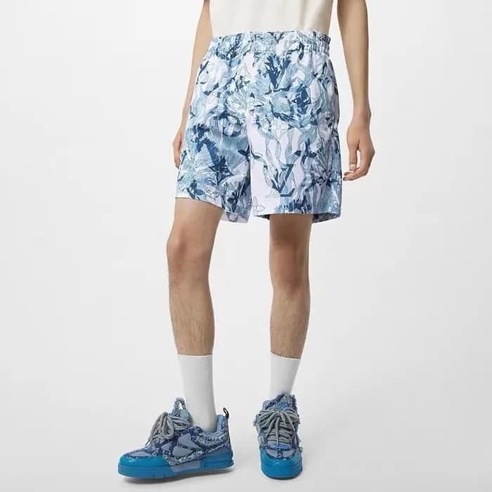 루이비통 남성 블루 반바지 - Louis vuitton Mens Blue Half-pant… - 1