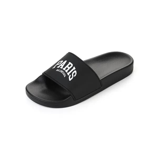 발렌시아가 남/녀 블랙 슬리퍼 - Balenciaga Unisex Black Slipper… - 1