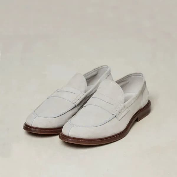브루넬로쿠치넬리 남성 그레이 로퍼 - Brunello Cucinelli Mens Gray … - 1