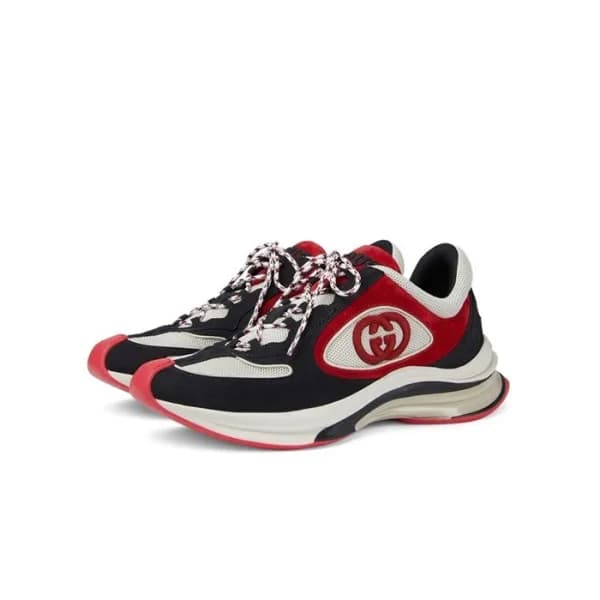 구찌 남/녀 레드 스니커즈 - Gucci Unisex Run Red Sneakers - g… - 1