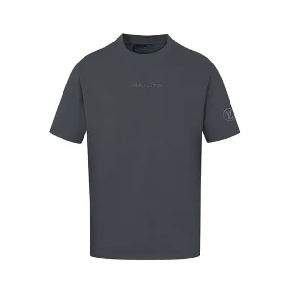 루이비통 남성 그레이 반팔 티셔츠 - Louis vuitton Mens Gray Tshir… - 1