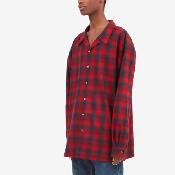 메종 마르지엘라 남성 체크 셔츠 - Maison margiela Mens Flannel S… - 1