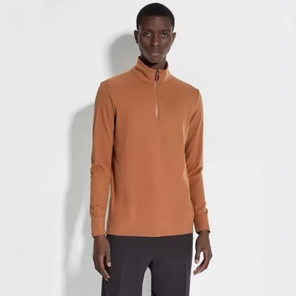 에르메네질도 제냐 남성 집업 긴팔티 - Ermenegildo Zegna Mens Zip-u… - 1