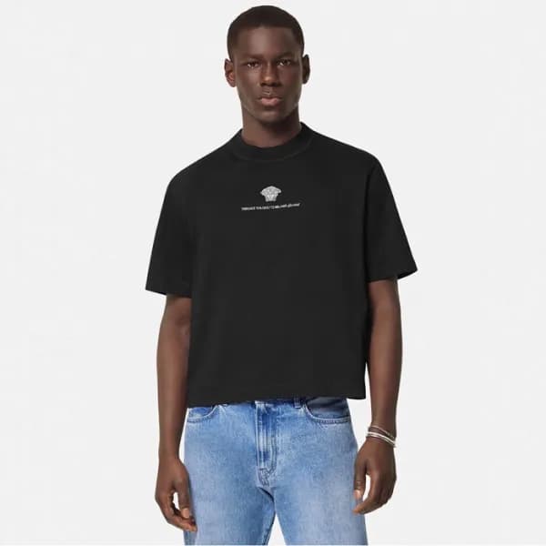 베르사체 남성 반팔 티셔츠 - Versace Mens Round Tshirts - vec6… - 1