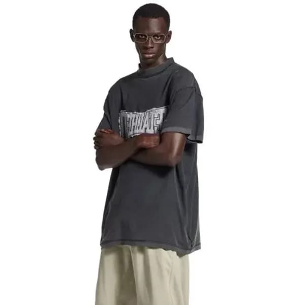 발렌시아가 남성 라운드 반팔 티셔츠 - Balenciaga Mens Round Tshirt… - 1
