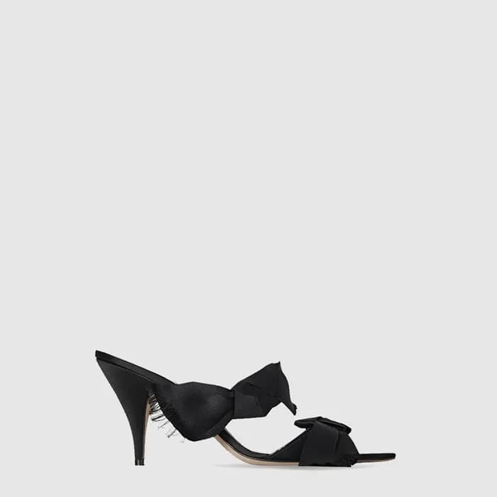 더 로우 여성 Vika Knot 새틴 힐 샌들 - The Row Womens Vika Kn… - 1