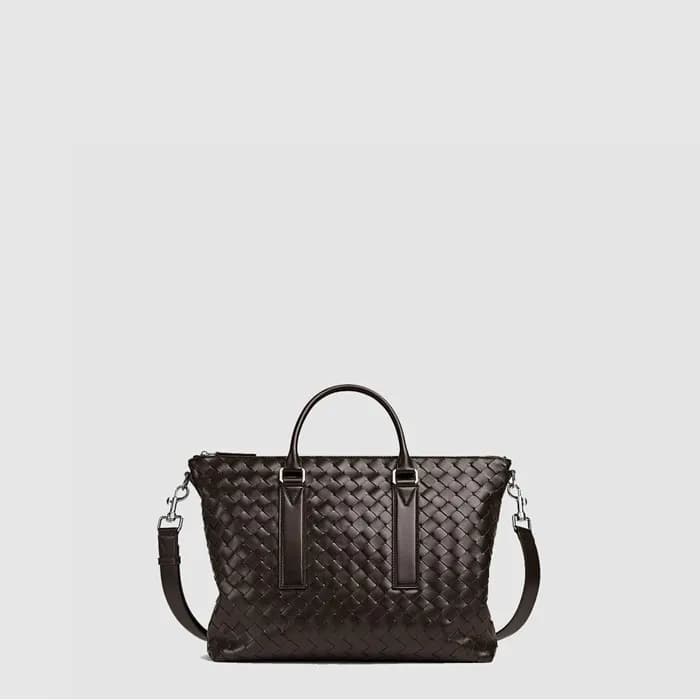 보테가베네타 남성 인트레치아토 소프트 브리프케이스 - Bottega Veneta Mens … - 1