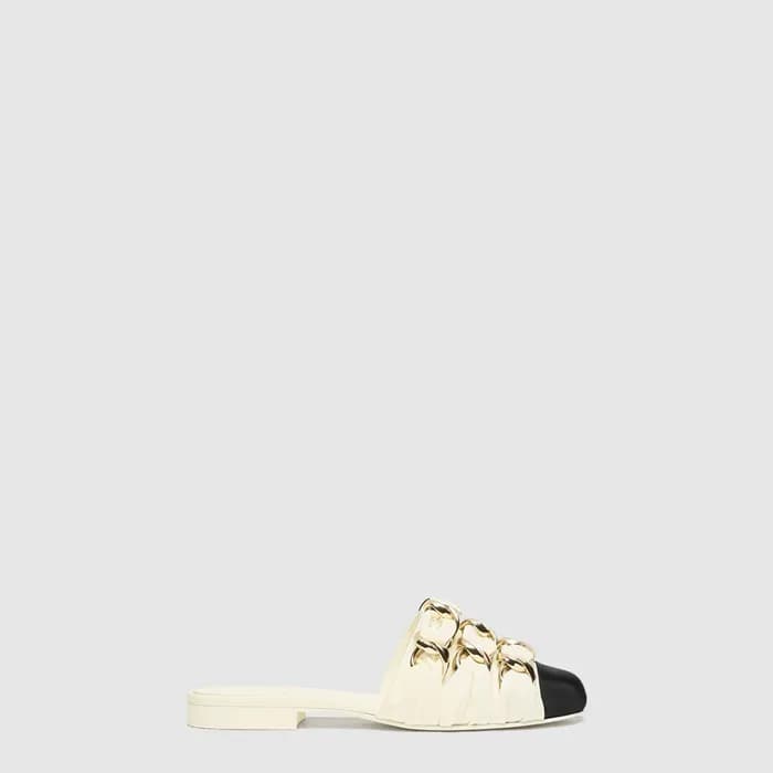 샤넬 여성 체인 뮬 - Chanel Womens Chain Mule - chs7856x - 1