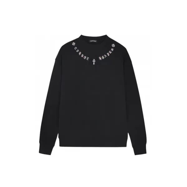 크롬하츠 남성 라운드 긴팔티 - Chrome Hearts Mens Round Tshirt … - 1