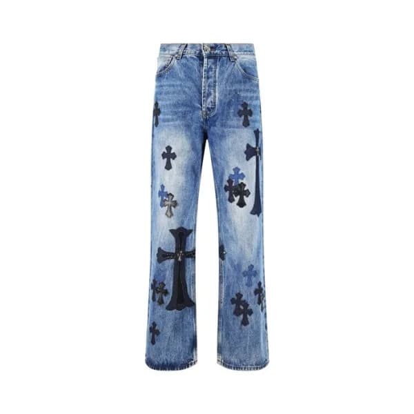 크롬하츠 남성 클래식 청바지 - Chrom Hearts Mens Classic Jeans … - 1