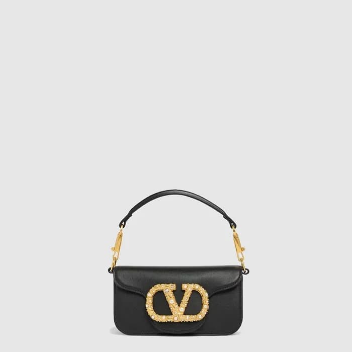 발렌티노 여성 가라바니 로코 주얼 로고 스몰 숄더 백 - Valentino Womens G… - 1