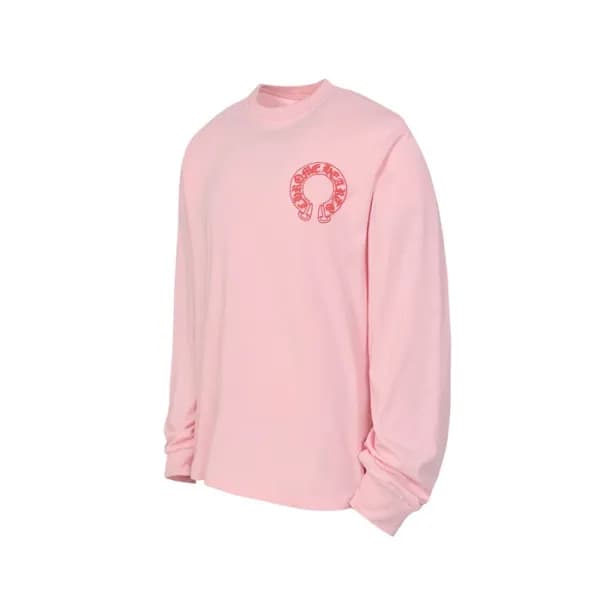 크롬하츠 남성 라운드 긴팔티 - Chrome Hearts Mens Round Tshirt … - 1